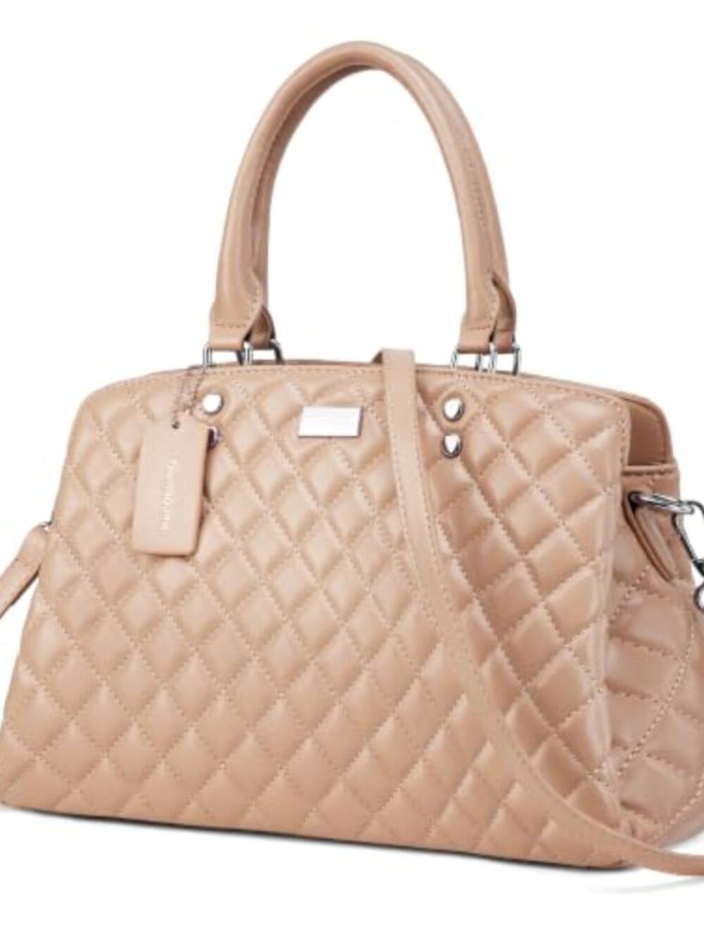 Quilted Crossbody Satchel Shoulder Bag PU Leather Women's Handbag